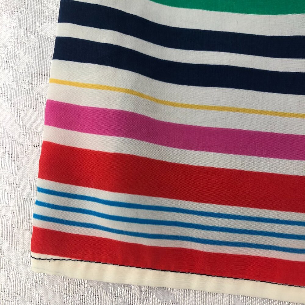 R MY Multi-Color Striped Flowy Lined Skirt with Zipper and Side Pockets Size XL - Picture 7 of 14